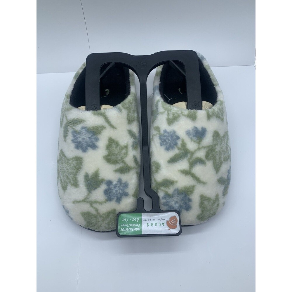 NWT Acorn Floral Women’s Wide 6 1/2-7 1/2 Slipper